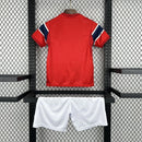 Conjunto Kit Infantil Seleção Noruega Home 2026/27 - Nike Torcedor - Vermelha/Azul