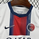 Conjunto Kit Infantil PSG Away 2026/27 - Nike Torcedor - Branca/Vermelha