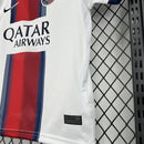 Conjunto Kit Infantil PSG Away 2026/27 - Nike Torcedor - Branca/Vermelha