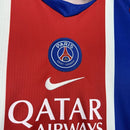 Conjunto Kit Infantil PSG Home 2026/27 - Nike Torcedor - Azul/Vermelha