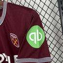 Camisa Pronta Entrega West Ham Home 2025/26 - Umbro Torcedor Masculina - Bordo/Azul