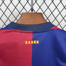 Conjunto Kit Infantil Barcelona Edição Traves Scott 2024/25 - Nike Torcedor - Azul/Vermelha