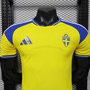 Camisa Seleção Suécia Home 2026/27 - Adidas Jogador Masculina - Amarela/Azul