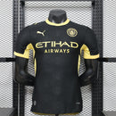 Camisa Manchester City Away 2026/27 - Puma Jogador Masculina - Preta/Amarela