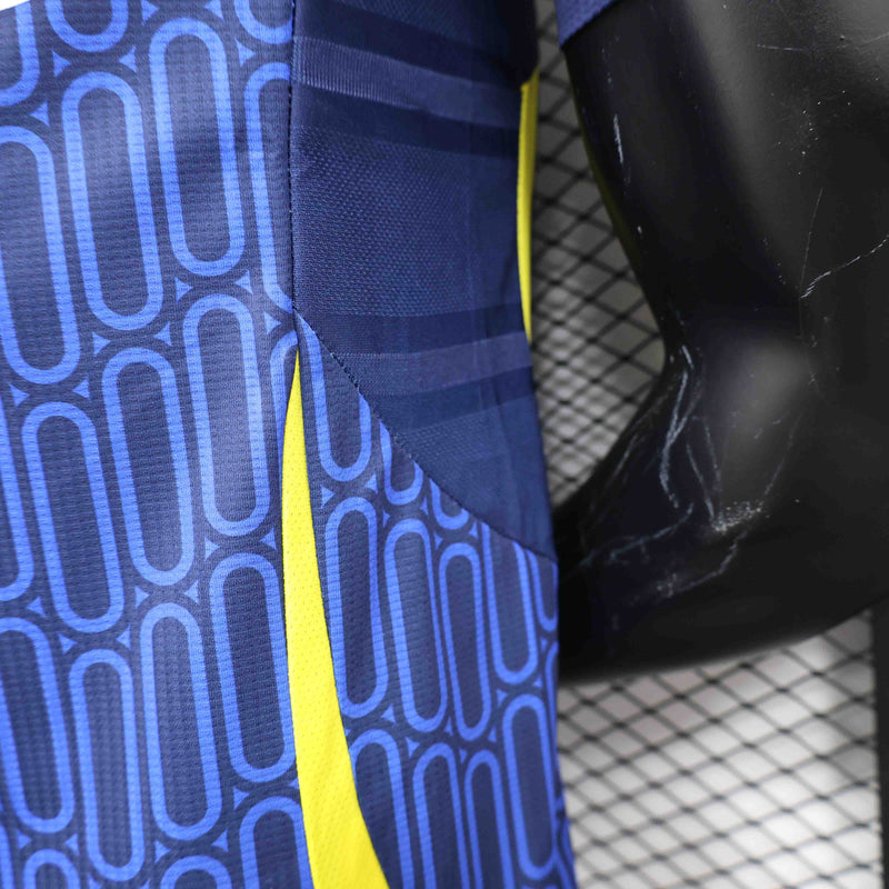 Camisa Al-Nassr Away 2024/25 - Adidas Jogador Masculina - Azul/Amarela