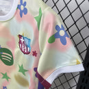 Conjunto Kit Infantil Barcelona Edição Especial 2025/26 - Nike Torcedor - Bege/Azul