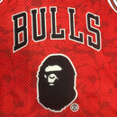 Camisa Regata NBA Chicago Bulls x Bape N°93 - Vermelha/Preta