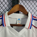 Camisa Pronta Entrega Seleção França Away 1998/99 - Adidas Retrô Masculina - Branca/Azul