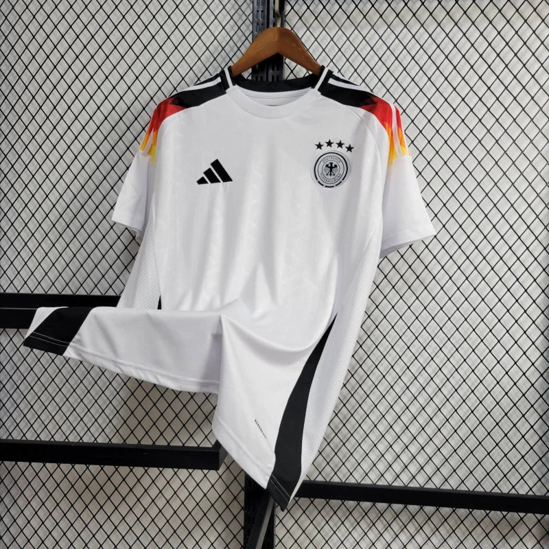Camisa Seleção Alemanha Home 2024/25 - Adidas Torcedor Masculina - Branca/Preta