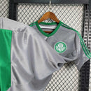Camisa Palmeiras 2015/16 - Adidas Retrô Masculina - Cinza/Verde