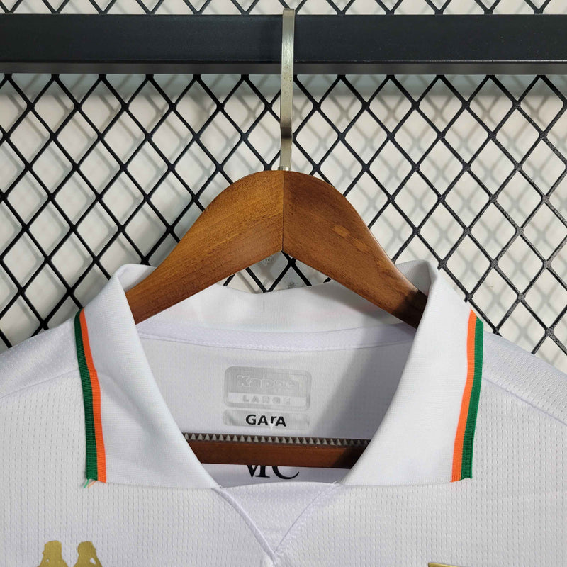 Camisa Manga Longa Venezia Away 2023/24 - Kappa Torcedor Masculina - Branca/Dourada