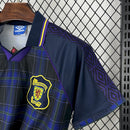 Camisa Seleção Escócia Home 1994\96 - Umbro Retrô Masculina - Azul/Preta