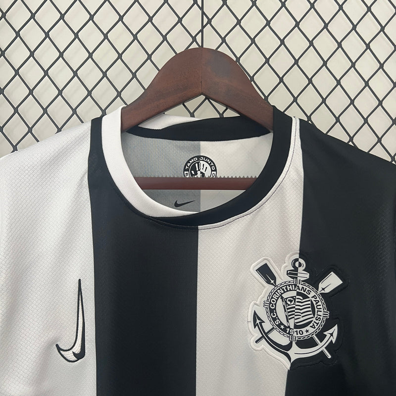 Camisa Corinthians Third 2024/25 - Nike Torcedor Masculina - Branca/Preta
