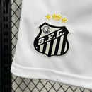 Conjunto Kit Infantil Santos Home 2025/26 - Umbro Torcedor - Branca/Preta