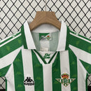 Conjunto Kit Infantil Real Betis Home 1995/97 - Kappa Retrô - Branca/Verde