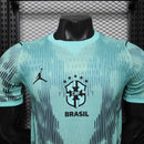 Camisa Seleção Brasil Goleiro 2026/27 - Jordan Jogador Masculina - Verde/Preta