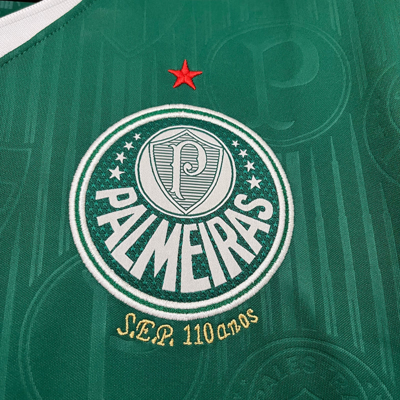 Camisa Palmeiras Home  2024/25 - Puma Torcedor Masculina - Verde/Dourado