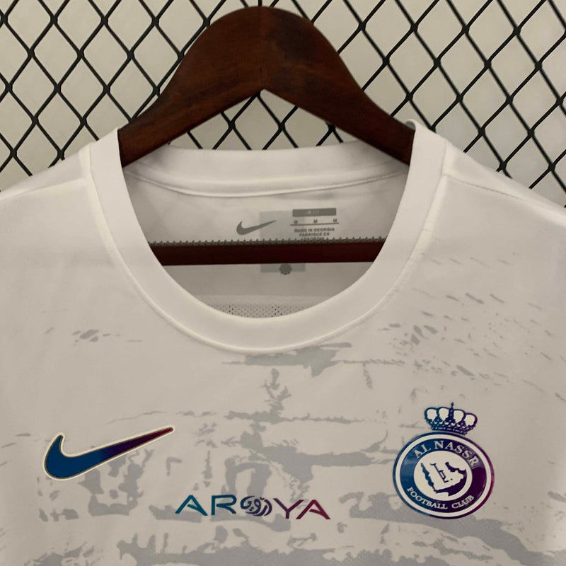Camisa Al-Nassr Manga Longa Third 2023/24 - Nike Torcedor Masculina - Branca
