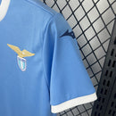 Camisa Lazio Home 2025/26 - Mizuno Torcedor Masculina - Azul/Branca
