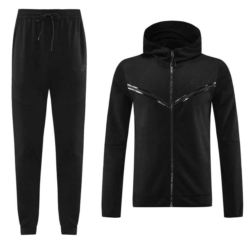 Kit Conjunto Nike Tech Fleece - Jaqueta e Calça- Preta