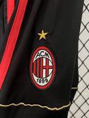 Conjunto Kit Infantil AC Milan Home 2006/07 - Adidas Retrô - Preta/Vermelha