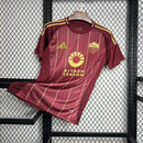 Camisa Pronta Entrega Roma Home 2024/25 - Adidas Torcedor Masculina - Bordo/Dourado