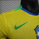 Camisa Seleção Brasil Home 2025/26 - Nike Jogador Masculina - Amarela/Verde