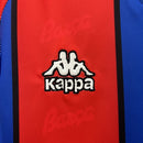 Conjunto Kit Infantil Barcelona Home 1995/97 - Kappa Retrô - Vermelha/Azul