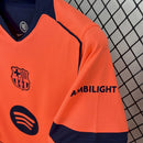 Camisa Pronta Entrega Barcelona Third 2025/26 - Nike Torcedor Masculina - Laranja/Azul