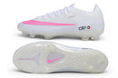 Chuteira Campo Nike Mercurial CR7 Vapor 17 Elite - Branca/Rosa