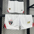 Conjunto Kit Infantil São Paulo Home 2025/26 - New Balance Torcedor - Branca/Vermelha