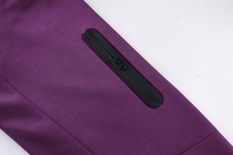 Kit Conjunto Nike Tech Fleece - Jaqueta e Calça- Bordo/Azul
