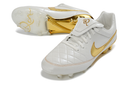 Chuteira Campo Nike Tiempo Legend - Branca/Dourada