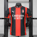 Camisa AC Milan Home 2026/27 - Puma Jogador Masculina - Preta/Vermelha