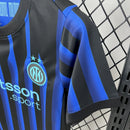 Conjunto Kit Infantil Inter de Milão Home 2025/26 - Nike Torcedor - Preta/Azul