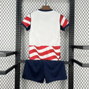 Conjunto Kit Infantil Seleção EUA Home 2026/27 - Nike Torcedor - Branca/Vermelha