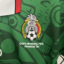 Conjunto Kit Infantil Seleção México Home 1998/99 - Aba Sport Retrô - Verde/Branca