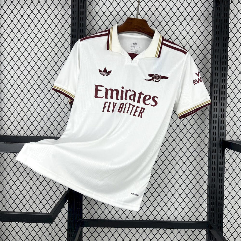 Camisa Arsenal Edição Especial 2025/26 - Adidas Torcedor Masculina - Branca/Bordo