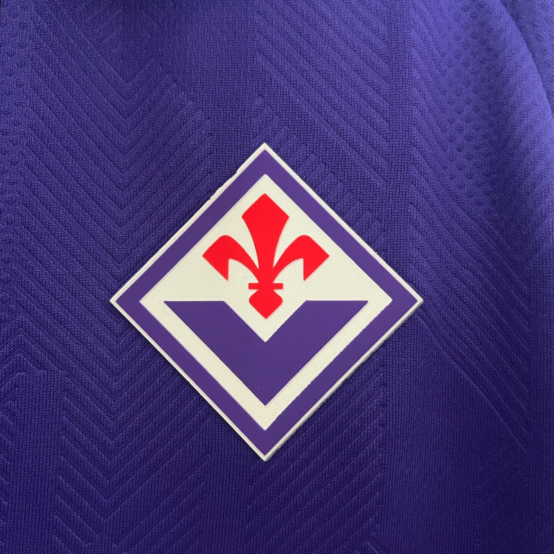 Camisa Fiorentina Home 2024/25 - Kappa Torcedor Masculina - Roxa