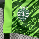 Conjunto Kit Infantil Sporting Goleiro 2025/26 - Nike Torcedor - Verde
