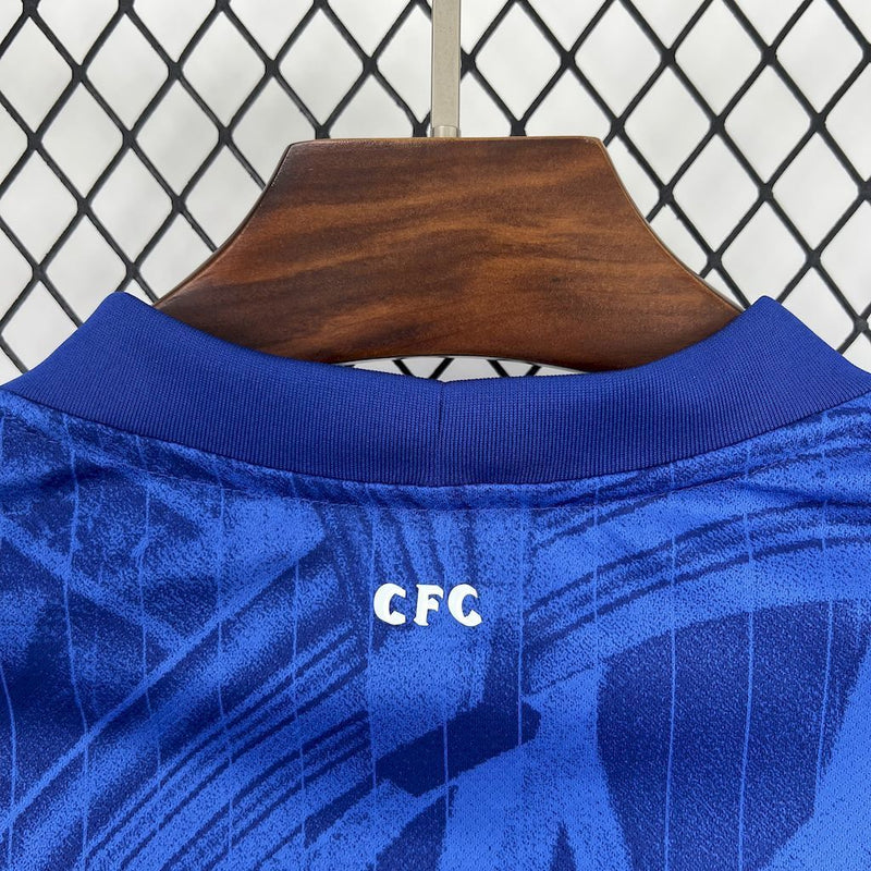 Camisa Chelsea Home 2025/26 - Nike Torcedor Masculina - Azul/Branca