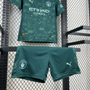 Conjunto Kit Infantil Manchester City Four 2025/26 - Puma Torcedor - Verde