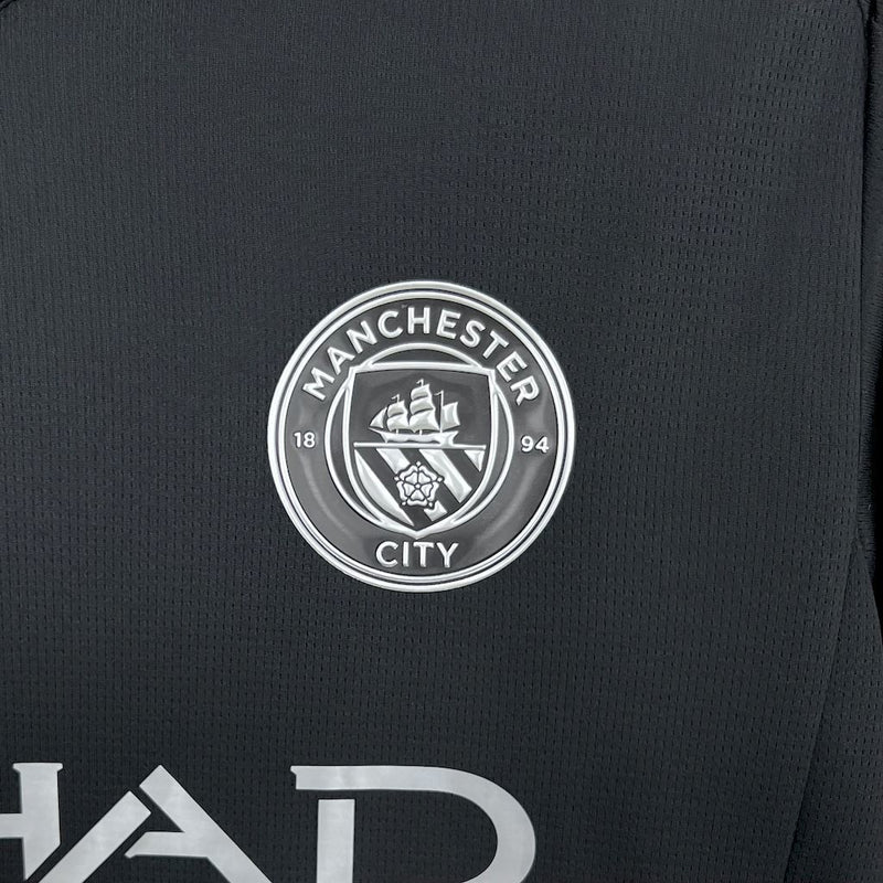Camisa Manchester City Black 2025/26 - Puma Torcedor Masculina - Preta/Branca