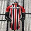 Camisa São Paulo Away 2025/26 - New Balance Jogador Masculina - Preta/Vermelha