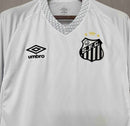 Camisa Pronta Entrega Santos Home 2025/26 - Umbro Torcedor Masculina - Branca/Preta
