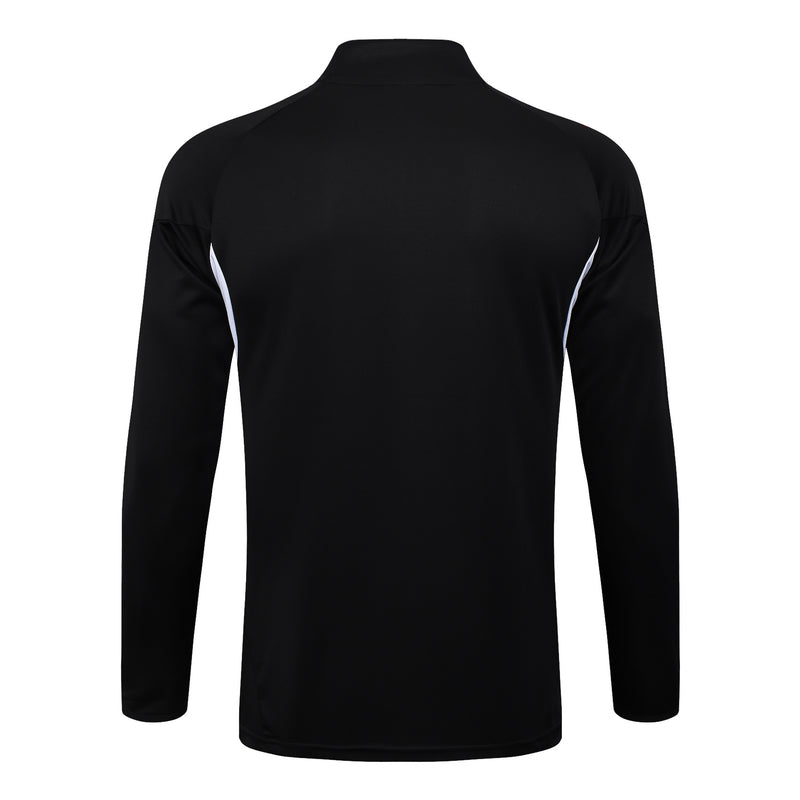 Conjunto de Treino Half Ziper Liverpool 2025/26 - Adidas Jaqueta + Calça - Preta/Vermelha