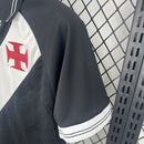 Camisa Pronta Entrega Vasco da Gama Home 2025/26 - Kappa Torcedor Masculina - Preta/Branca