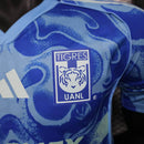 Camisa Tigres Away 2025/26 - Adidas Jogador Masculina - Azul/Branca