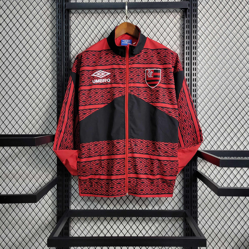 Jaqueta Corta Vento Flamengo Umbro - Vermelha/Preta