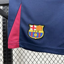 Conjunto Kit Infantil Barcelona Edição Traves Scott 2024/25 - Nike Torcedor - Azul/Vermelha